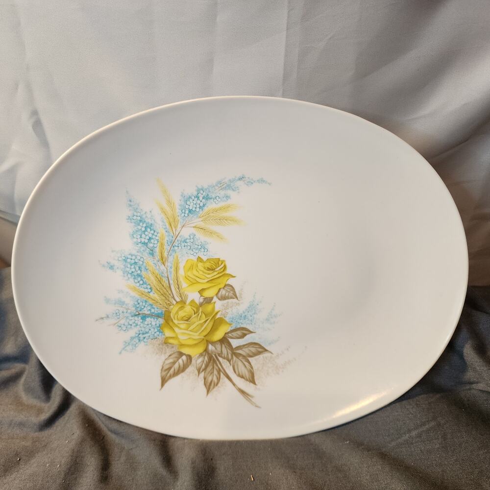 Melamine Melware by Townecraft Dinnerware Yellow Roses - Serving Platter